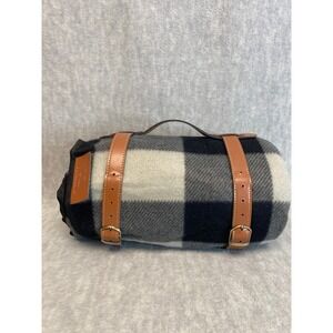 PortableAnd‎ Outdoor Picnic Blanket Buffalo Check with Carry Straps Waterproof